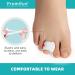 Toe Spacers Correct Toes - 12 Pack - Align & Relieve Overlapping Toes for Men & Women | Bunion & Hammer Toe Straightener (Medium White - Buy Online on GoSupps.com