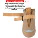QUMY 2PCS Dog Shoes for Hot Pavement | Breathable Heat Protection Boots | Reflective Straps | Size 2 Khaki - Buy Online on GoSupps.com