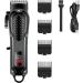 Buy Premium Black Electric Hair Clipper & Beard Trimmer - UBS Rechargeable Cordless Razor for Men - International Shipping Available - Buy Online on GoSupps.com