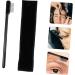 FOMIYES 1 Set Eyelash Comb Metal Brow Lash Makeup Brush Brow Makeup Brush Brow Brush with Bag Brow Spoolie Brush Eyebrow Comb Brush The Lash Tool Steel Needle Girl Wooden Handle Metal Comb 15x1.8cm Black - Buy Online on GoSupps.com