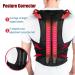 Shop S-5XL Plus Size Posture Corrector Back Brace for Men Women & Teens - Black Full Back Support Belt - Ideal for Scoliosis & Hunchback Correction - Buy Online on GoSupps.com