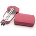 Kokobin Foldable Reading Glasses +2.5 | Stainless Steel Anti-Blue Light Reading Aid for Men & Women | Hard Shell Case Included | Pink - Buy Online on GoSupps.com