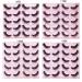AMSDCN 10 Pairs 3D Faux Mink Wispy Fluffy Curly Fake Eyelashes - Natural Look (LY04) - Buy Online on GoSupps.com