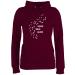 Shirtracer - Sweater Women Hoodie Women - Gift for Dog Owners - Never Walk Alone Paw Prints 3 Burgundy XS