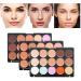 Pure Vie 15 Colors Contour & Highlight Makeup Kit with Concealer Palette + 11 Pcs Makeup Brushes - Buy Online on GoSupps.com