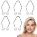 Dimple Maker 5 pieces Natural Smile Trainers Tool Dimple Trainer for The Face Natural Dimple Maker Cheeks Easy to Wear and Develop Natural Dimples for Women Girls (Silver)