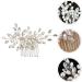 ifundom Bride Hair Comb Lightweight Metal Bride Hair Comb Sparkling Hair Piece Wedding Party Hair Accessory - Buy Online on GoSupps.com