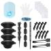 Hair dye kit hair coloring accessories hair coloring brushes hair color mixing bowl hair clips hairdresser metal ear covering disposable cloak hairdresser gloves disposable shower caps