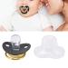 Personalized Bling Pacifier - Shiny Heart-Shaped Rhinestone Baby Nipple | Soft Light Newborn Gift - Black - Buy Online on GoSupps.com