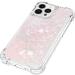 Tivenfezk Nadoli Glitter Drive Shell for iPhone 15 Pro | Shockproof Silicone TPU Bumper Case - Liquid Quicksand Pink Star Design - Buy Online on GoSupps.com