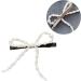 AJOIDR Artificial Pearls Bowknot Hair Clip Elegant Ribbon Crystal Hairpin Barrettes for Women Side Bangs Hair Styling Accessory - Buy Online on GoSupps.com