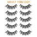 Buy 5 Pairs 18mm 3D Mink Lashes - Fluffy Reusable Handmade Eyelashes Extensions - Criss-Cross Thick Lashes Bulk (L903) - International Shipping Available - Buy Online on GoSupps.com