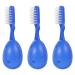 Baluue Handle Toothbrush Thumbprint Prison Security Toothbrush Short Round Handle Toothbrush Soft Bristles Portable Mini Toothbrush for Travel Teeth Cleaning