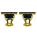 KTELI 2X T-Shaped Hair Clipper Blade with Stand T9 Blade Trimmer Replacement Head Replacement Clipper Head Gold
