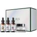 CLARA'S NEW YORK Glowing Skin Discovery Kit Skincare Gift Set Pack of 4: Hyaluronic Acid 6X Peptide Rosehip Facial Oil Moisturizer Cream