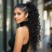 BERRYLION Ponytail Hair Extension Water Wave Ponytail Extension|Synthetic Pony Tails Extensions|Curly Ponytail Extension 24 Inch-Black Water Wave Black - Buy Online on GoSupps.com