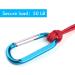 6PCS Black Aluminum Carabiner Clips with Keyring Hooks - Large D Ring Shape Carabiner Set - Buy Online on GoSupps.com