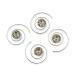 Rivelle ladies curlies rhinestone 8 mm silk 8 pieces Swarovski hair spirals hair accessories wedding bridal jewelry