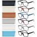 SIGVAN 6 Pack Reading Glasses for Women Men Blue Light Blocking Spring Hinge Anti Eyestrain/Glare Computer Readers (6 Mix 1.50) 6 Mix 1.5 x
