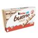 KINDER Bueno White lait et noisette - Le paquet de 12x2 barres.