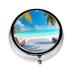 Maldives Holidaysround Pill Box 3 Compartment Round Pill Box Organizer #Portable Travel Pill Box for Traveling.