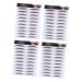 4pcs Eyebrow Stickers False Eyebrow Black Eyebrows Artificial Eyebrow Hair Cosmetic 4d