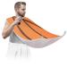 Basketball Texture Beard Bib Apron Beard Hair Catcher for Men Shaving Fathers Day Anniversary Christmas Gifts for Dad Husband Beard Bib with 2 Suction Cups