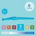 TePe Angle Blue Interdental Brushes (Size 3, 0.6mm) - 6 Pack - Long Handle, Angled Neck for Easy Interspace Cleaning - Buy Online on GoSupps.com
