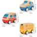 Wanborns 3PC Wooden Toy Vehicles Set - Cars Ambulances & School Bus | Educational Early Learning Toys for Toddlers Age 2-3 | Perfect Birthday Gift for Young Girls - Buy Online on GoSupps.com
