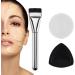 Flat Foundation Brush Makeup Foundation Brush Set - Cream Concealer Sponges Puff and Thin Brushes for Women Makeup Gathering Party - Buy Online on GoSupps.com