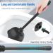 Uptronic Toilet Plunger & Brush Set with Holder - 2-in-1 Bathroom Cleaning Combo (Black) | Heavy Duty Bowl Brush with Modern Caddy Stand - Buy Online on GoSupps.com