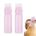 aqlbhz 2PCS Hair Oil Applicator Bottle Oil Applicator Bottle For Hair Root Comb Applicator Bottle Treat Hair At Home More Convenient Dye Applicator Scalp Treatment Bottle with Graduated Scale (Pink)