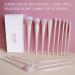 Dpolla 15Pcs Synthetic Makeup Brush Set for Professional Foundation Powders Eye shadows Blush (Pink) - Buy Online on GoSupps.com