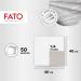 FATO Airlaid Textile Effect Dry Paper Napkins - 50 Pack 40x40 cm Turtelb tbel Taubengrau Pearl Design - International Shipping Available - Buy Online on GoSupps.com