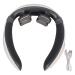 Neck-red massager electrical pulse-neck-cover massager relaxing relieves fatigue intelligent neck heating massage device white