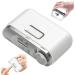 Electric Nail Clipper 3inch 2 in 1 Automatic Nail Clipper with Buffing Rechargeable Electric Nail Trimmer with Nail Scraps Storage & LED Light Fingernail Clipper for Adult Kids