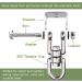 WAREMAID Heavy Duty 360 Swivel Swing Hanger - Stainless Steel - 1000 lb Capacity - Ceiling or Porch Swing Mount Kit - 1 Pack - Buy Online on GoSupps.com