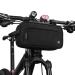 Rhinowalk Bike Handlebar Bag, Multifunctional Waterproof Mountain Bike Crossbar Front Bag Road Bike Basket Bicycle Frame Bag Waist Shoulder Bag Bicycle Bag Professional Cycling Accessories black