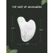 Rose Quartz Gua Sha Tool for Face Massage and Lymphatic Drainage - HANABEE Facial Beauty Tool (White) - Buy Online on GoSupps.com