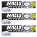 Halls Extra Strong Clearing Menthol Original Flavour Cough Sweets 33.5g (Pack of 3 Bars) Soothing Sore Throat Relief