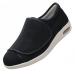 ALASON Men's Diabetic Slippers Adjustable Comfort Ideal for Fatigue Swollen feet and Better Black 13 Wide