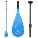 Abahub SUP Paddle - 3 Piece Adjustable Paddles - Lightweight Stand-up Paddle Oars for Paddleboard, Adjustable Aluminum Alloy Shaft 68" - 84", Black/Blue/Green/Orange/Red/Yellow Plastic Nylon Blade Blue Print