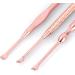 3pcs Stainless Steel Earpick Set - Double Ended Wax Remover & Cleaner Curette Spoon - Buy Online on GoSupps.com