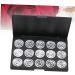 Healvian 2pcs 15 Empty Cosmetic Case Empty Eyeshadow Case Empty Makeup Travel Makeup Case Eyeshadow Palette 1 count (Pack of 1) Silverx2pcs - Buy Online on GoSupps.com