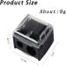 6pcs Eyeliner Sharpener Set - Dual Hole Makeup Pencil Sharpeners for Eyebrow, Eye Liner, Lip Liner, and Brow Pencil in Black - Buy Online on GoSupps.com