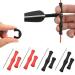 Elong 4 Packs Archery Finger Protectors Shooting Hunting Bow Strings Protect Finger Guard with Installation Tool 4 pcs