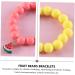 CALLARON 3pcs Children's Bracelet Fashion Bracelet Kids Suit Case Fruit Wrist Chain Friendship Bracelets Kid Suit Stretch Bracelet Kid Bracelets Decor Girl Gift Soft Ceramic Frosted Beads - Buy Online on GoSupps.com