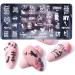 Mwoot 6Pcs Nail Art Stamping Plate Set - Starry Sky, Unicorn, Cat, Love, Leaves, Lace Theme - Buy Online on GoSupps.com