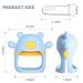 Chuya Teething Toys for Babies 3-12 Months | BPA-Free Silicone Baby Teethers | Dust-Proof & Easy to Clean | Chew Toy for Infants & Toddlers | No Drop Design | 2 Pack (Blue & Pink) - Buy Online on GoSupps.com