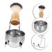 Buy Hemoton Men's Shaving Set - Stainless Steel Brush Rack Soap Bowl & Razor Stand for Perfect Grooming | International Shipping Available - Buy Online on GoSupps.com